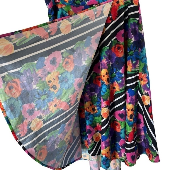 YUMI KIM Floral Multicolor Midi Skirt SK-360 - Picture 8 of 13